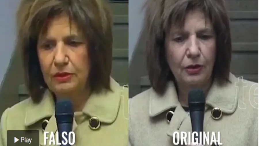 Patricia Bullrich fake news