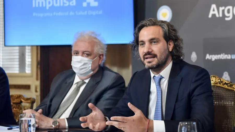 Santiago Cafiero con Ginés González García 