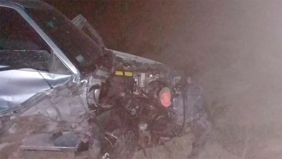 camioneta choque ruta 12