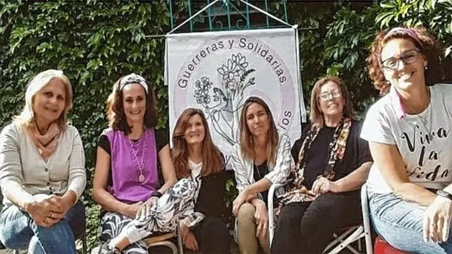 El grupo “Guerreras y Solidarias”, de Gualeguay, que impulsó Patricia Zair.