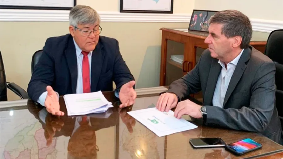 Fernando Cañete con Hugo Ballay