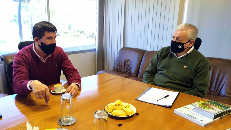 Lauritto analizó la situación ambiental junto al intendente de Villa Paranacito