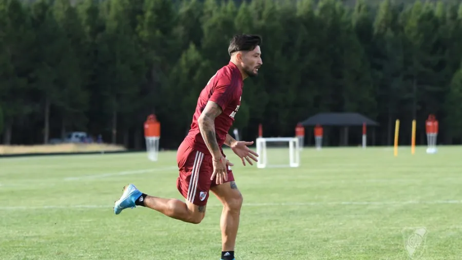 Fútbol: el entrerriano Milton Casco se entrenó a la par del resto del plantel de River