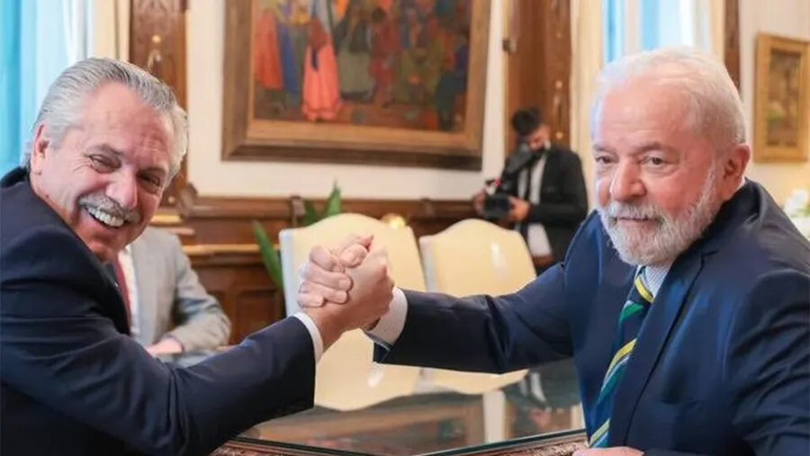 Los presidentes de Argentina y Brasil: Alberto Fernández y Lula da Silva. Los presidentes de Argentina y Brasil: Alberto Fernández y Lula da Silva.