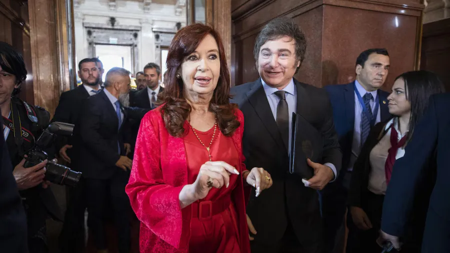 Cristina Kirchner y Javier Milei. Cristina Kirchner y Javier Milei.