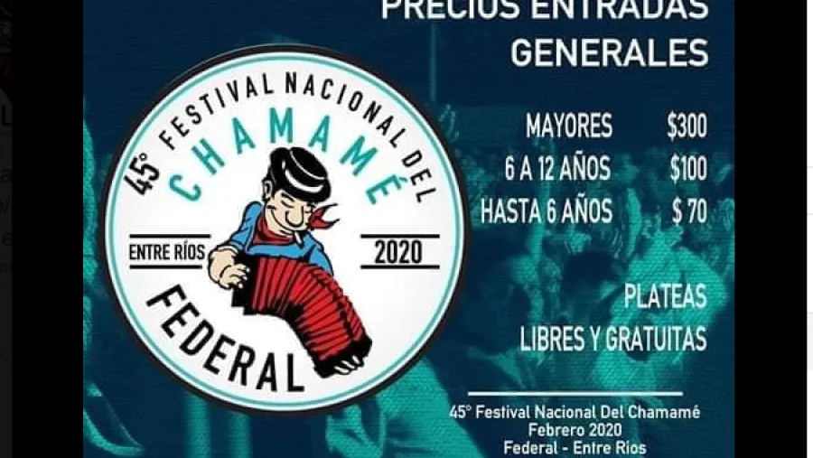 Festival Nacional del Chamamé del Norte Entrerriano Festival Nacional del Chamamé del Norte Entrerriano