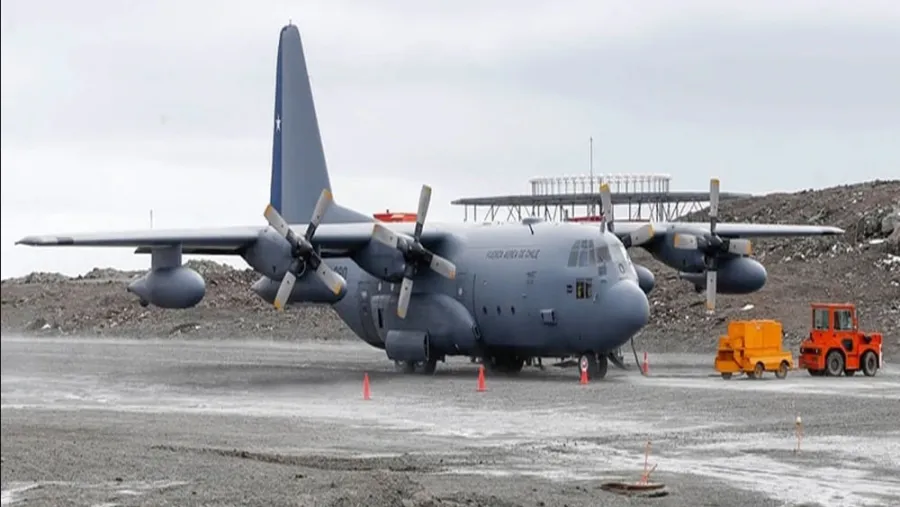 El C-130 Hércules chileno desapareció al caer al mar