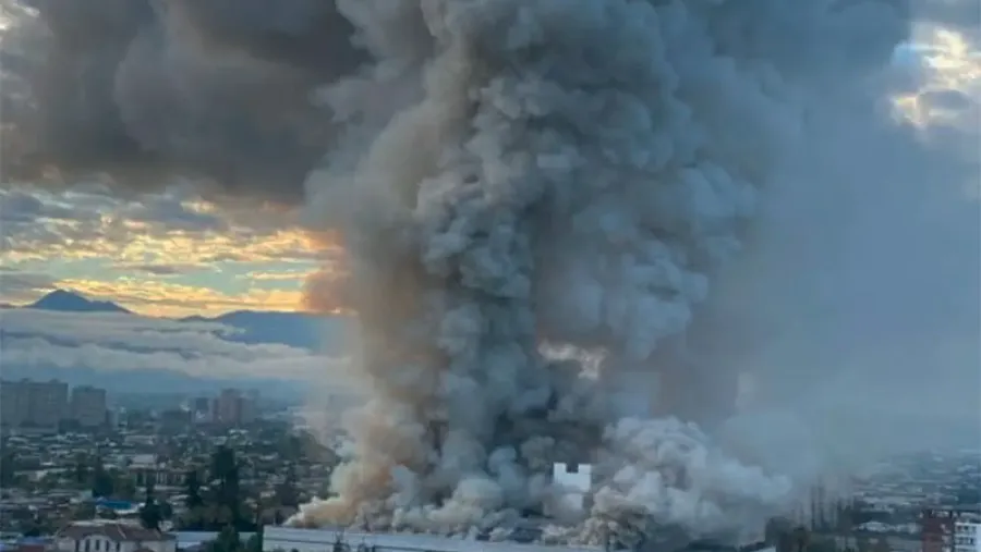 incendio hospital de Chile incendio hospital de Chile