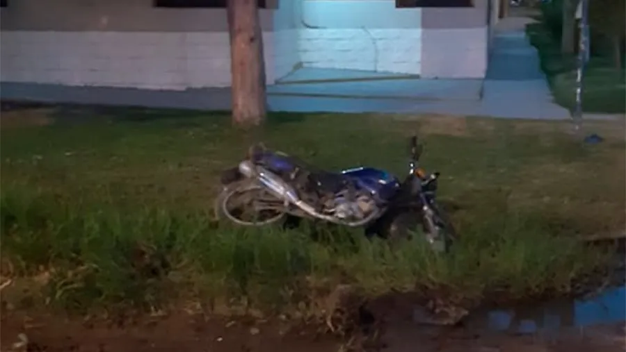 moto accidentada