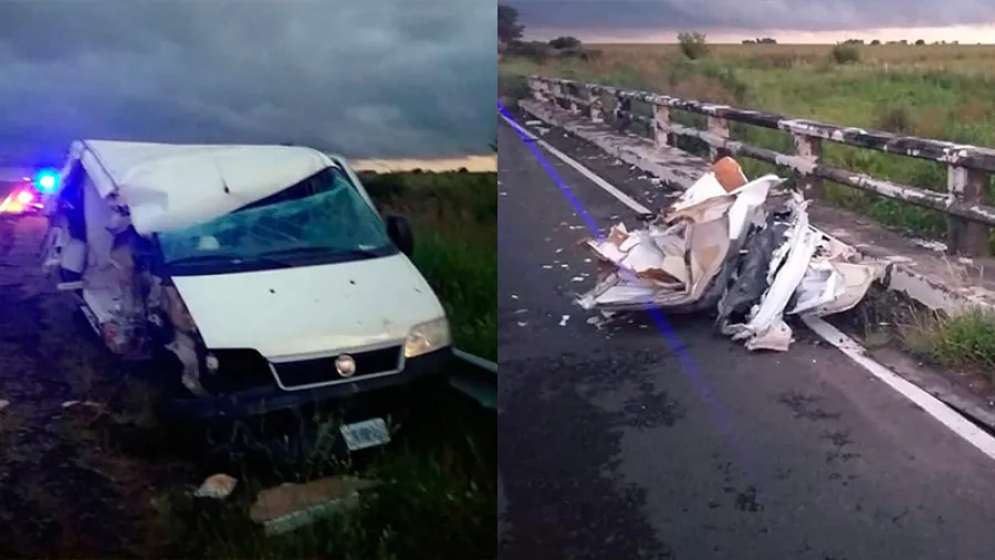 choque puente Arroyo Malo ruta 20