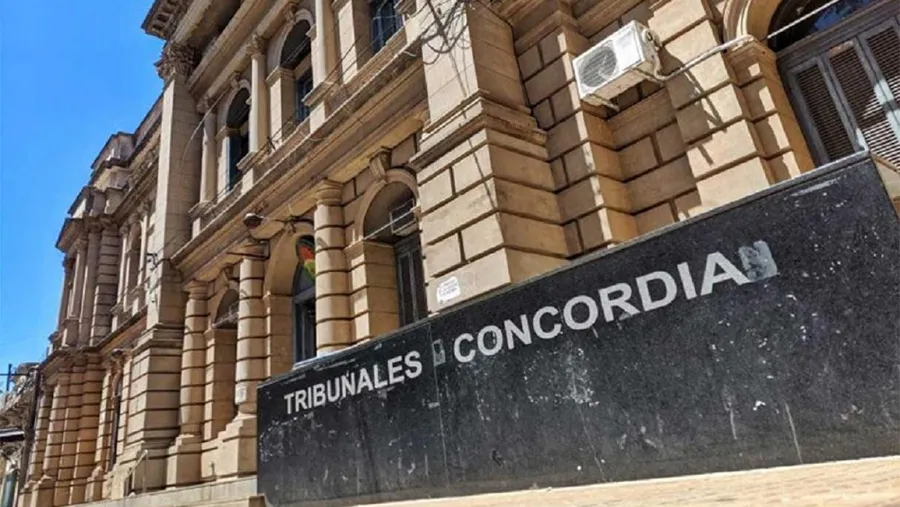 Imagen de archivo de los Tribunales de Concordia. Imagen de archivo de los Tribunales de Concordia.