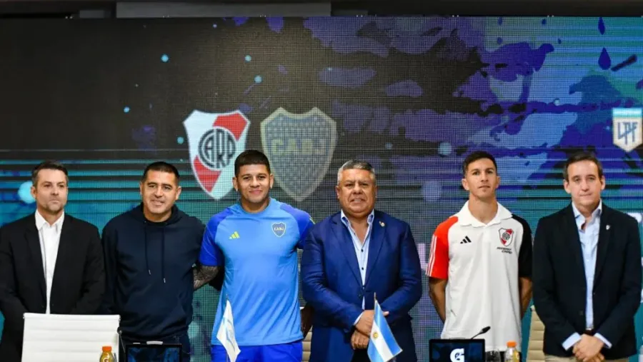 Con Marcos Rojo y “Nacho” Fernández, comenzó a vivirse en conferencia el superclásico Con Marcos Rojo y “Nacho” Fernández, comenzó a vivirse en conferencia el superclásico
