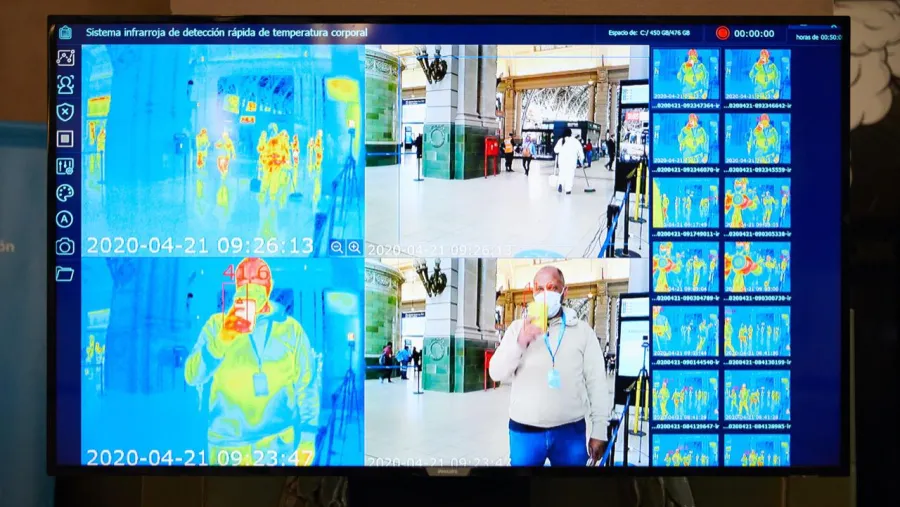 coronavirus cámaras térmicas 