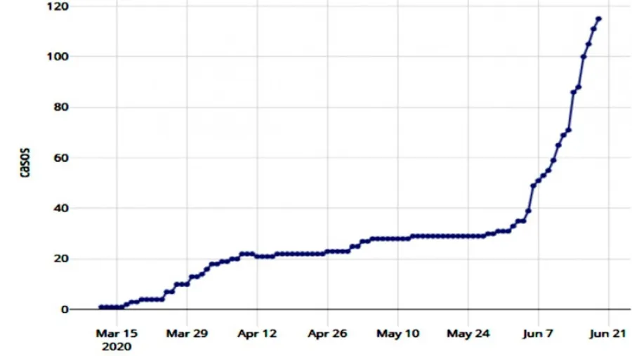 coronavirus curva de casos