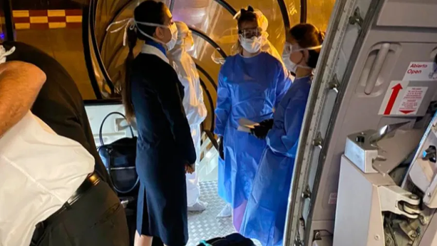 coronavirus protocolo en Ezeiza