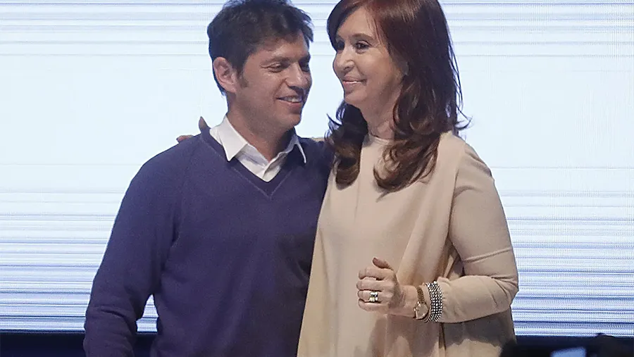 Fotografía de archivo de Axel Kicillof y Cristina Kirchner. Fotografía de archivo de Axel Kicillof y Cristina Kirchner.
