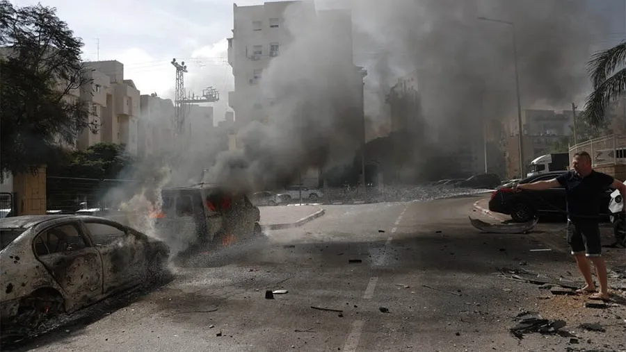 La ciudad de Ashkelon después del ataque de Hamas.