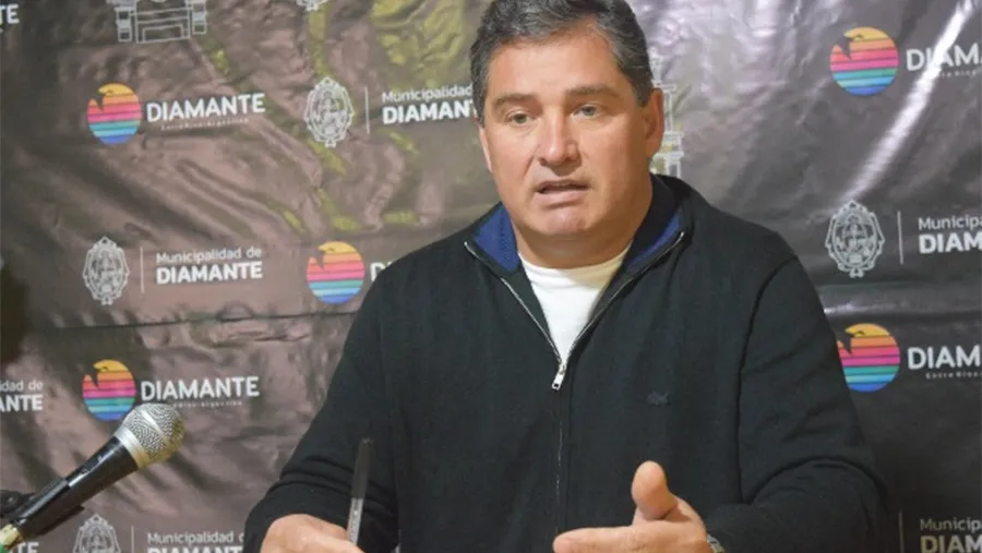 Imagen de archivo de Juan Carlos Darrichón, intendente de Diamante. Imagen de archivo de Juan Carlos Darrichón, intendente de Diamante.