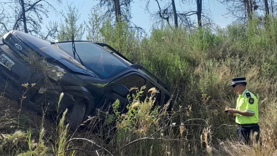 El despiste se produjo en inmediaciones del kilómetro 269,5 de la Ruta Nacional 14. El despiste se produjo en inmediaciones del kilómetro 269,5 de la Ruta Nacional 14.