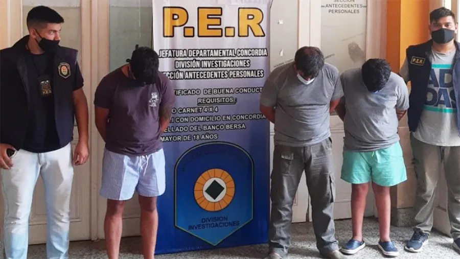 detenidos en Concordia 