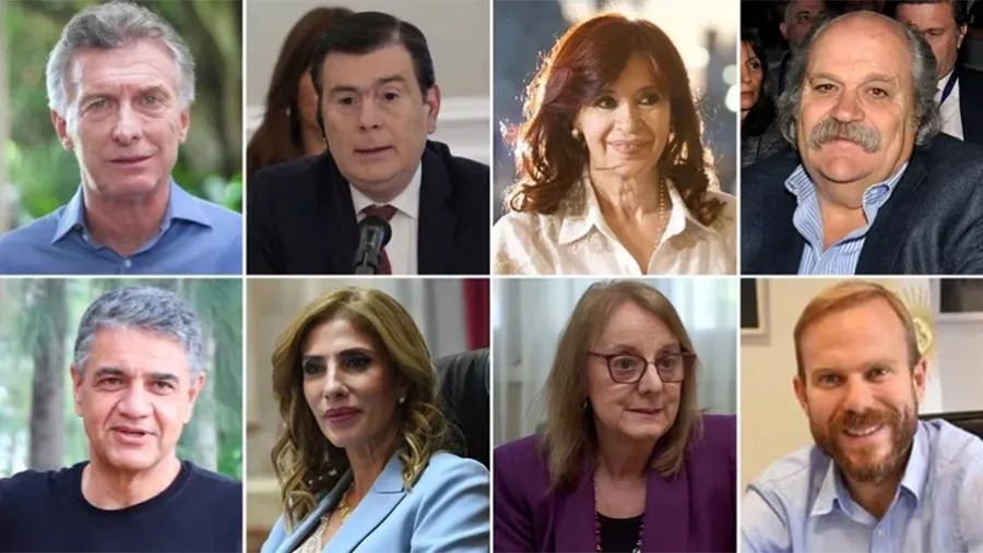 Política y parentesco (de izquierda a derecha): Mauricio Macri y su primo Jorge; Gerardo Zamora y su esposa, Claudia Ledesma; Cristina Kirchner y su cuñada Alicia; Alejandro Granados y su hijo Gastón.