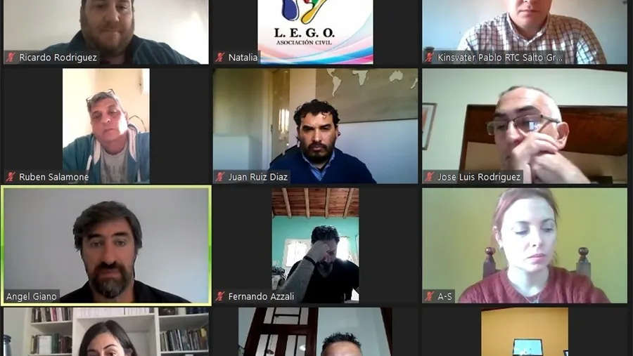 Giano tuvo un encuentro virtual con ONG como Rotary Club Concordia, Rotaract Club Salto Grande, Asociación Arandú, la Asociación Civil Lego, la Cooperativa Cultural Vuelta Cambota, Fundación Ser y Hacer.