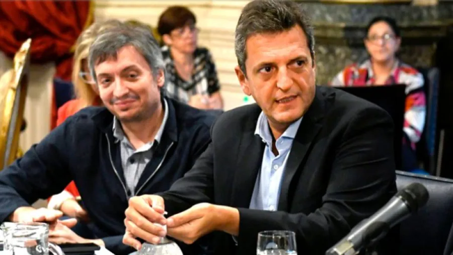 Máximo Kirchner y Sergio Massa Máximo Kirchner y Sergio Massa