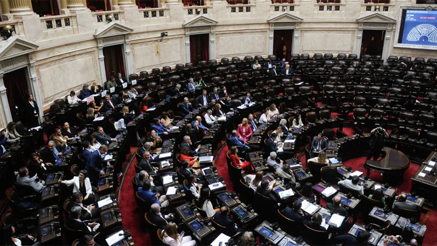 Imagen de archivo de una sesión en la Cámara de Diputados de la Nación.