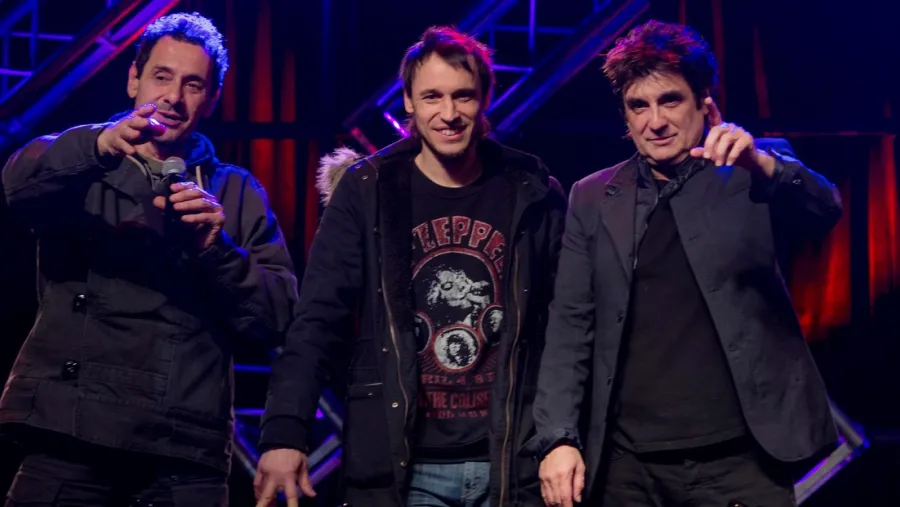 Divididos: Ricardo Mollo Diego Arnedo y Catriel Ciavarella. Serán uno de los números fuertes del Cosquín Rock 2025. 