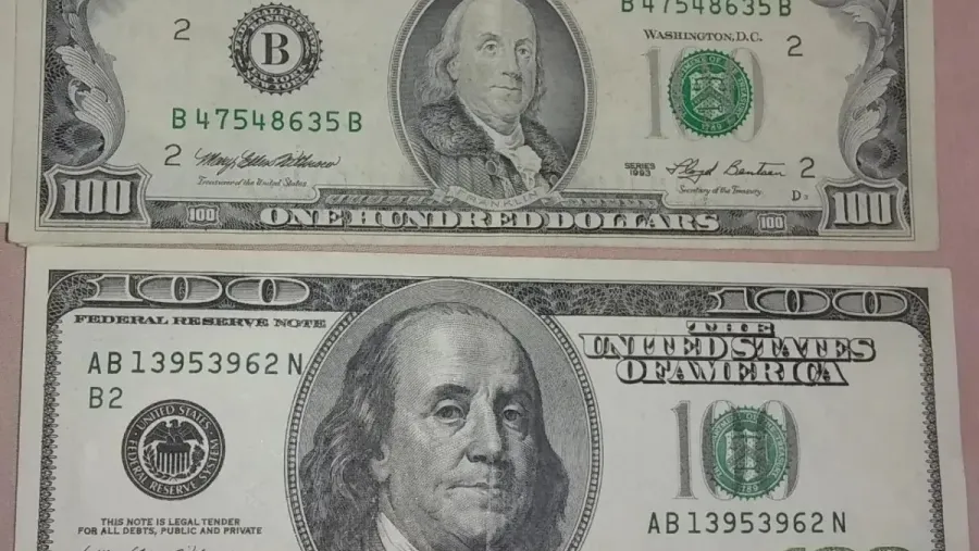 Los billetes de diseño “cara chica”, emitidos hasta 1996, son aceptados en Estados Unidos, pero enfrentan descuentos en el mercado informal argentino. Los billetes de diseño “cara chica”, emitidos hasta 1996, son aceptados en Estados Unidos, pero enfrentan descuentos en el mercado informal argentino.