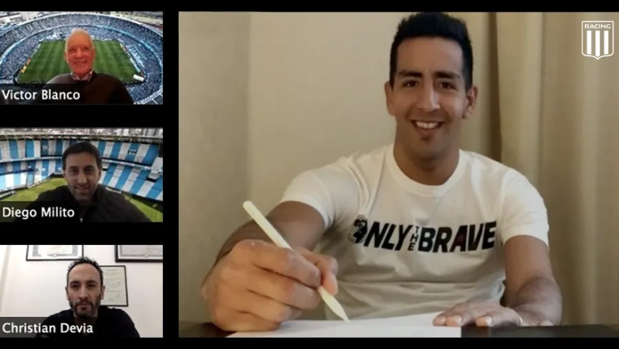 El exPatronato Matías Ibáñez firmó con Racing: "Es uno de los tres clubes más grandes"