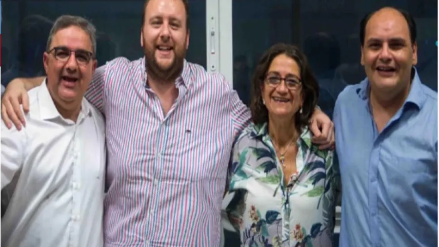 El actual gobernador de Catamarca, Raúl Jalil; Francisco Mercado; Lucia Corpacci, ex gobernadora; y Gustavo Saadi, intendente de la capital El actual gobernador de Catamarca, Raúl Jalil; Francisco Mercado; Lucia Corpacci, ex gobernadora; y Gustavo Saadi, intendente de la capital