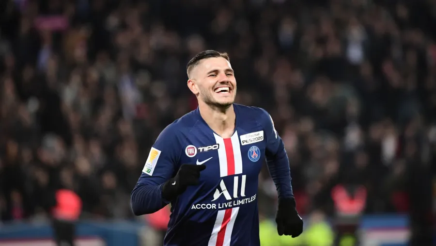 Mauro Icardi se despachó con un triplete en la Copa de la Liga de Francia