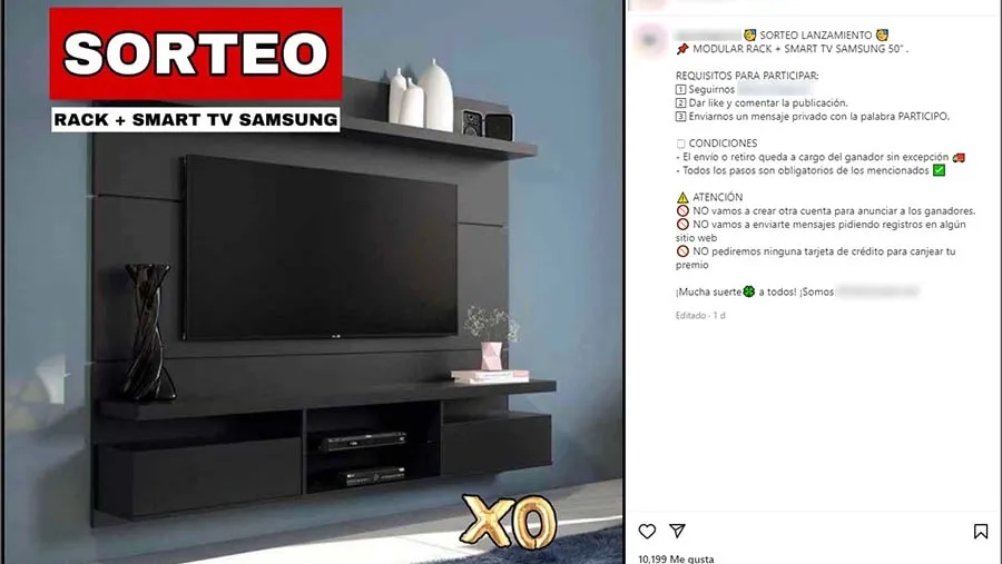 La Unidad Fiscal Especializada en Ciberdelincuencia (UFECI) alertó sobre maniobras de fraude relacionadas con falsos sorteos a través de Instagram.