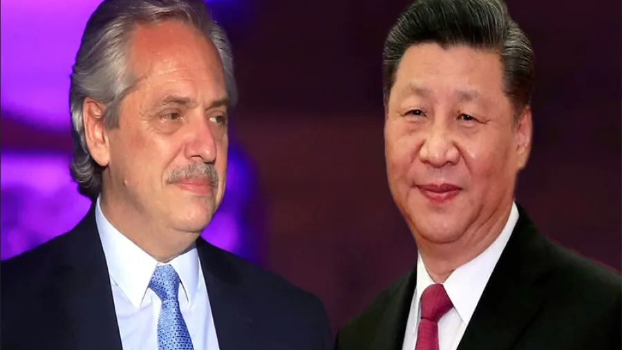 Alberto Fernández y Xi Jinping, líder chino