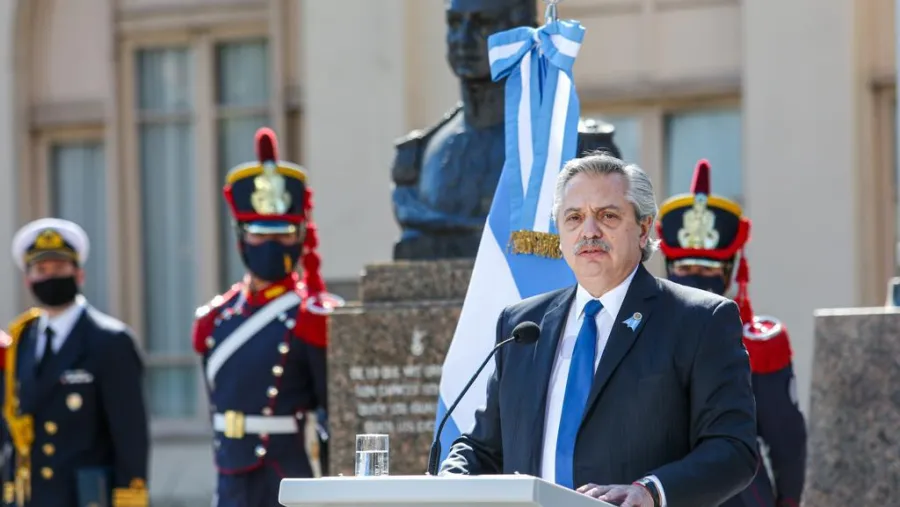 Alberto Fernández acto 17 de Agosto