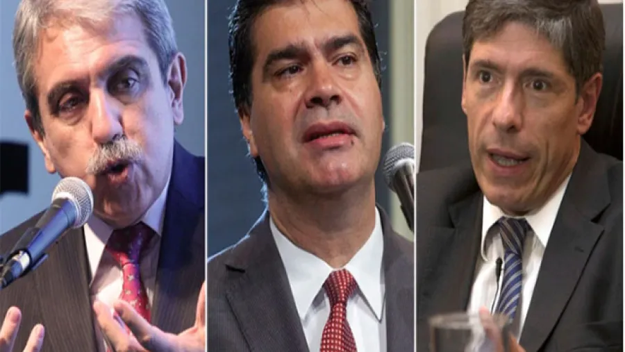 Aníbal Fernández, Jorge Capitanich y Juan Abal Medina
