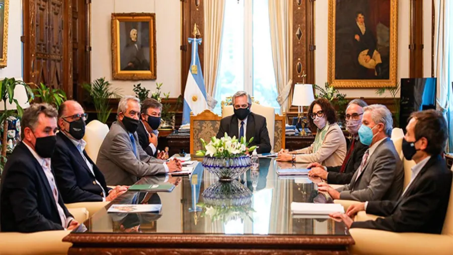 El Presidente recibió a la Mesa de Enlace