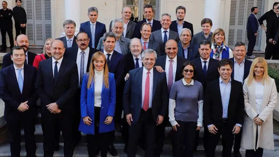 Alberto Fernández con gobernadores Frente de Todos (Foto: archivo)