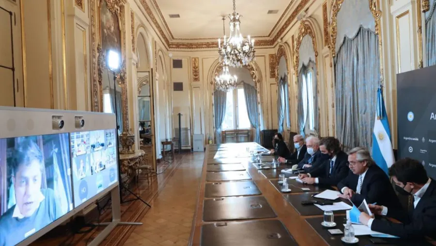 Fernández reunión virtual con gobernadores