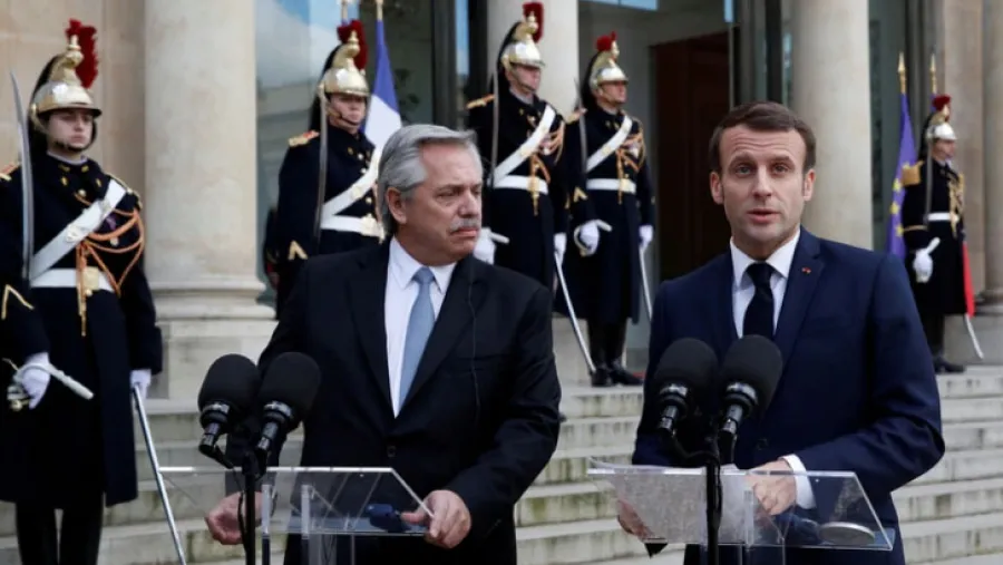 Fernández y Macron brindaron un mensaje