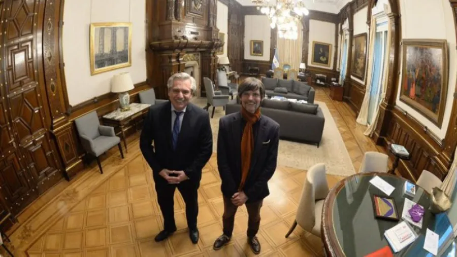 Alberto Fernández y Sabino Vaca Narvaja