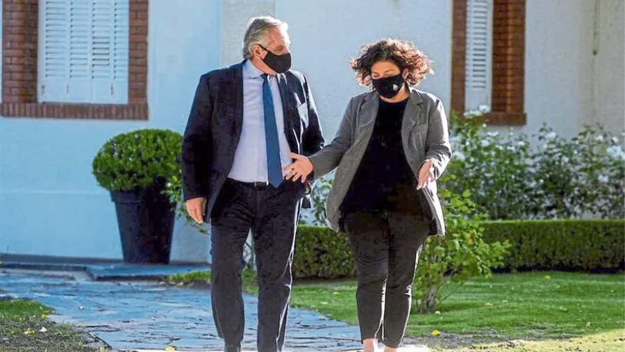 Alberto Fernández con Carla Vizzotti