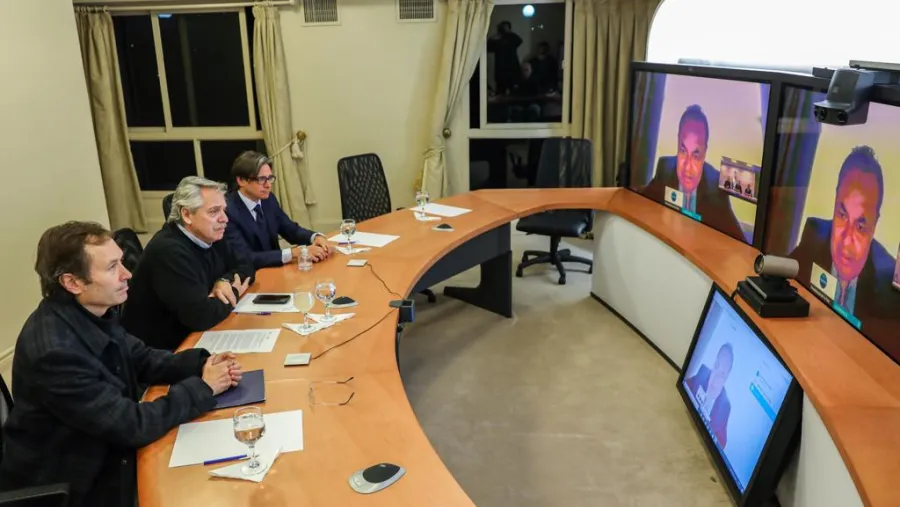 Alberto Fernández videoconferencia Alberto Fernández videoconferencia