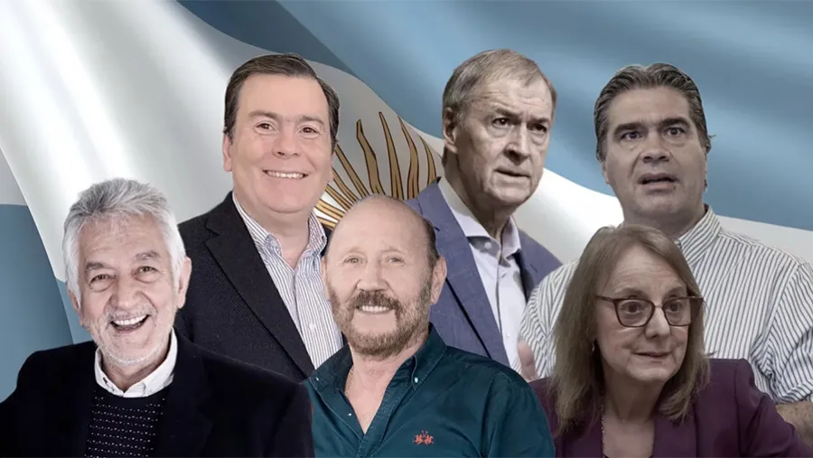 Los Rodríguez Saá en San Luis, Gildo Insfrán en Formosa, los Kirchner en Santa Cruz, Gerardo Zamora y su mujer, Claudia Abdala, en Santiago del Estero, Juan Schiaretti en Córdoba, y Jorge Capitanich en Chaco son los mandatarios provinciales con más permanencia en el poder. Los Rodríguez Saá en San Luis, Gildo Insfrán en Formosa, los Kirchner en Santa Cruz, Gerardo Zamora y su mujer, Claudia Abdala, en Santiago del Estero, Juan Schiaretti en Córdoba, y Jorge Capitanich en Chaco son los mandatarios provinciales con más permanencia en el poder.