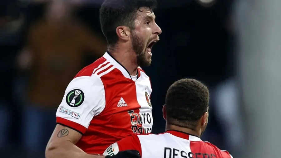 Fútbol: el concordiense Marcos Senesi anotó un gol en el empate de Feyenoord
