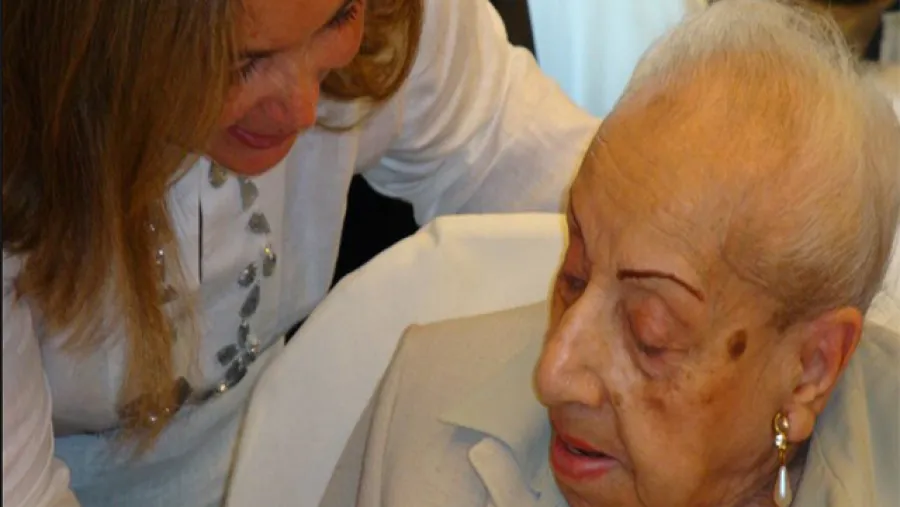 Florentina Gómez Miranda con Susana Medina Florentina Gómez Miranda con Susana Medina