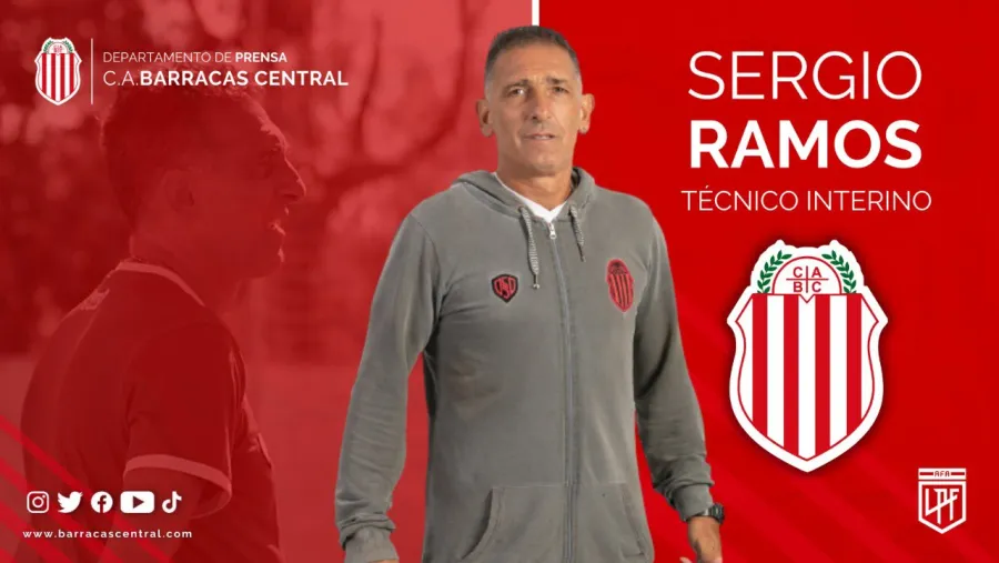 Sergio Ramos y el “Gato” Daniele dirigirán a Barracas Central en el Grella frente a Colón