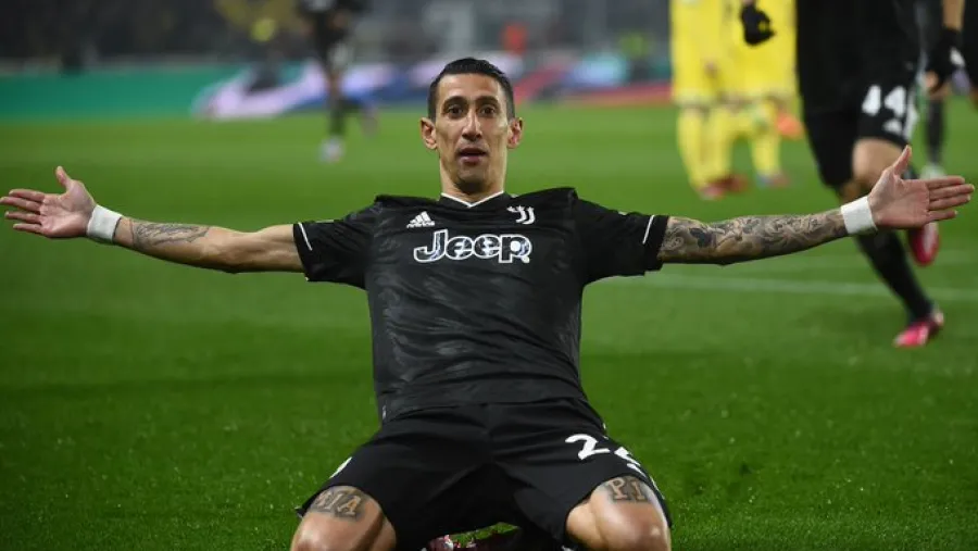 Di María anotó por triplicado y le dio la clasificación a la Juventus frente a Nantes