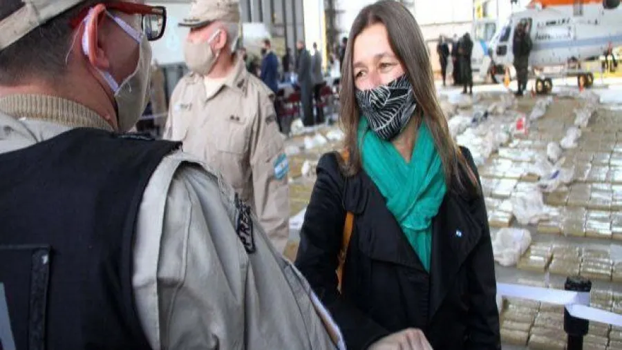 La ministra Frederic destacó el decomiso de marihuana en Entre Ríos